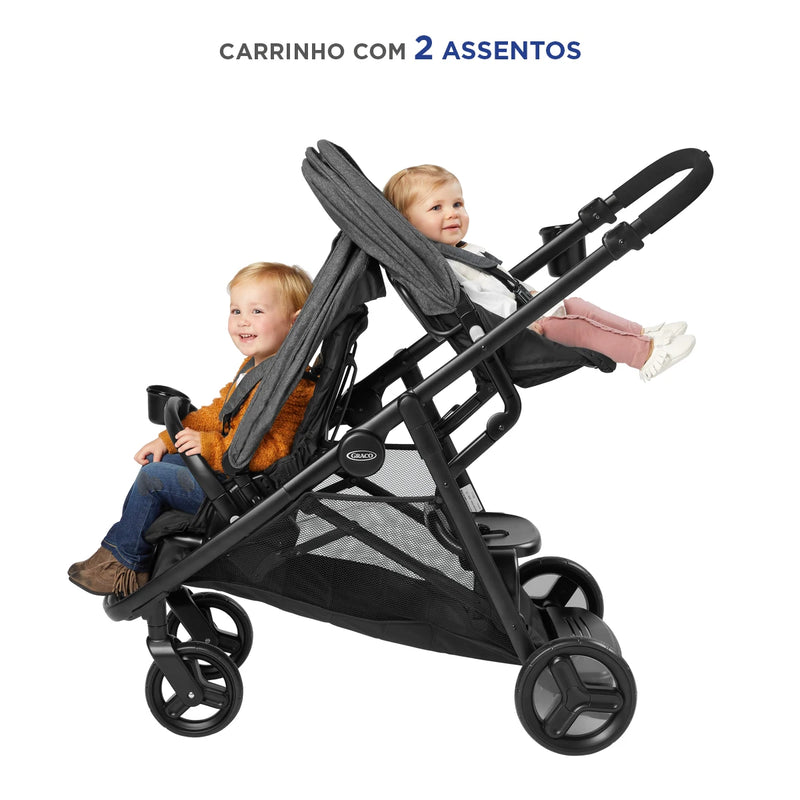 Carrinho de Bebê Gêmeos Passeio Ready2Grow LX 2.0 CZ Graco