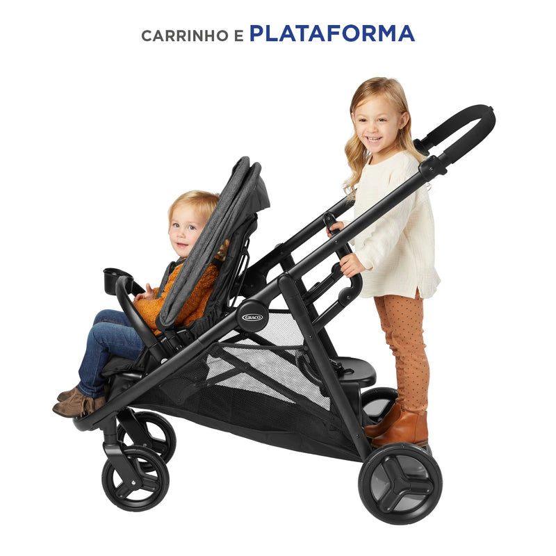 Carrinho de Bebê Gêmeos Passeio Ready2Grow LX 2.0 CZ Graco