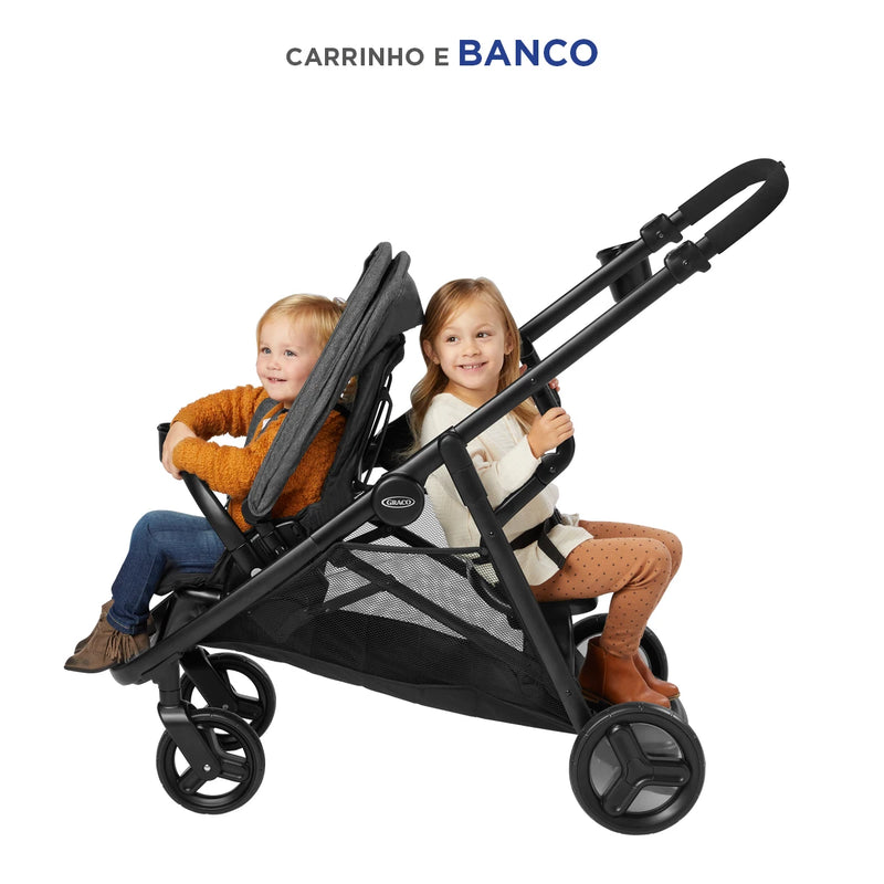 Carrinho de Bebê Gêmeos Passeio Ready2Grow LX 2.0 CZ Graco