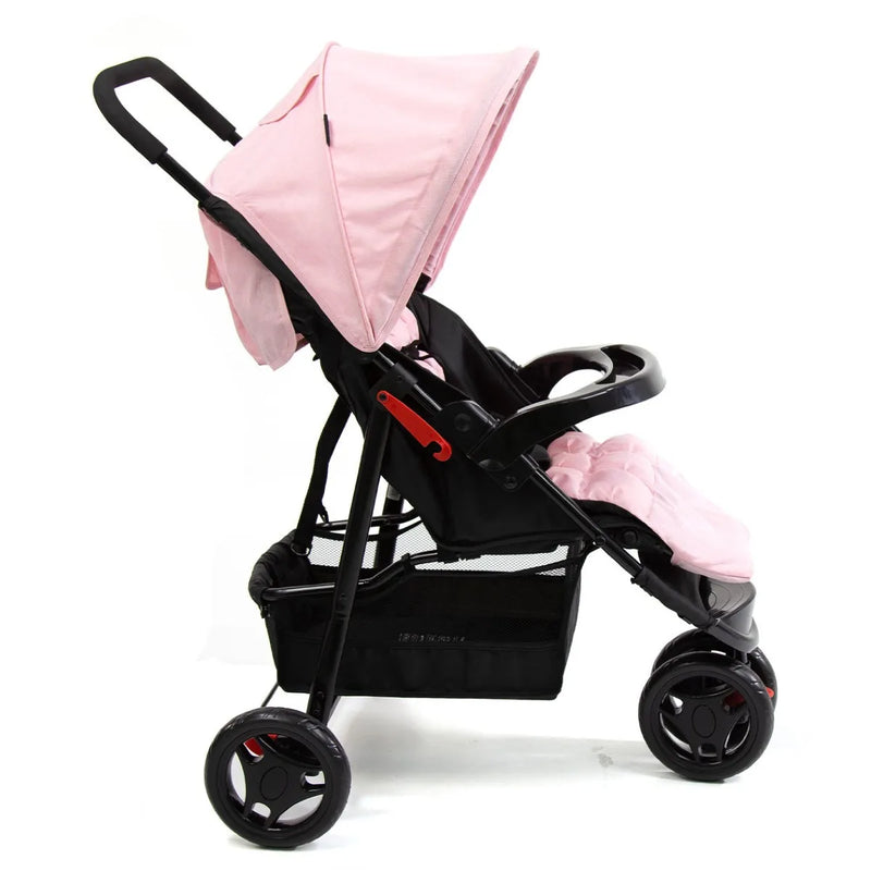 Carrinho De Passeio Para Bebê Delta (Até 15kg) Rosa - Voyage