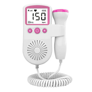 Monitor Rosa de Frequência Cardíaca Fetal Doppler