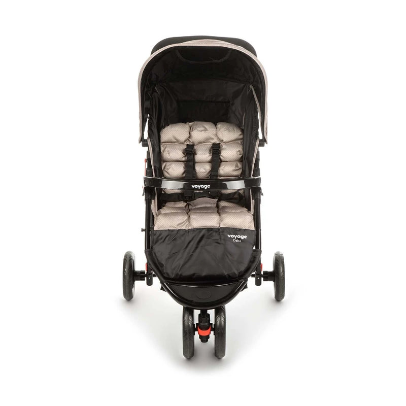 Carrinho de Passeio e Bebê Conforto Delta TS Pro Bege-Voyage