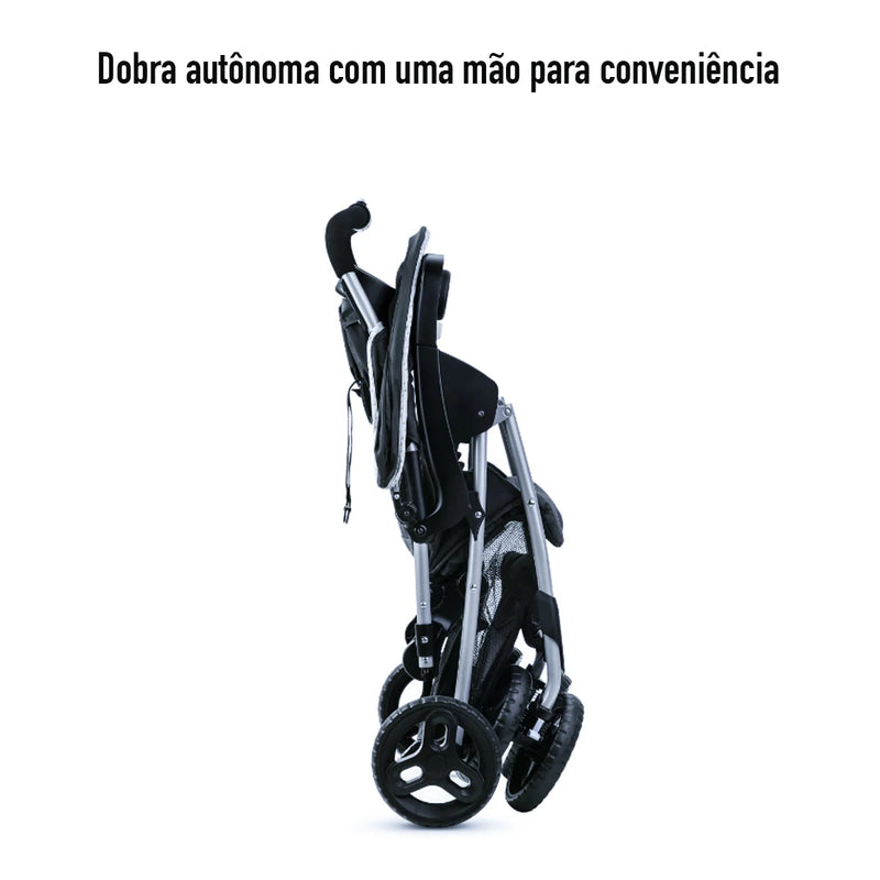 Carrinho de Passeio com Bebê Conforto Comfy Cruiser™ 2.0 Preto Graco