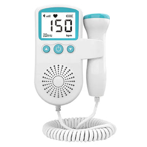 Monitor Azul Bebê de Frequência Cardíaca Fetal Doppler