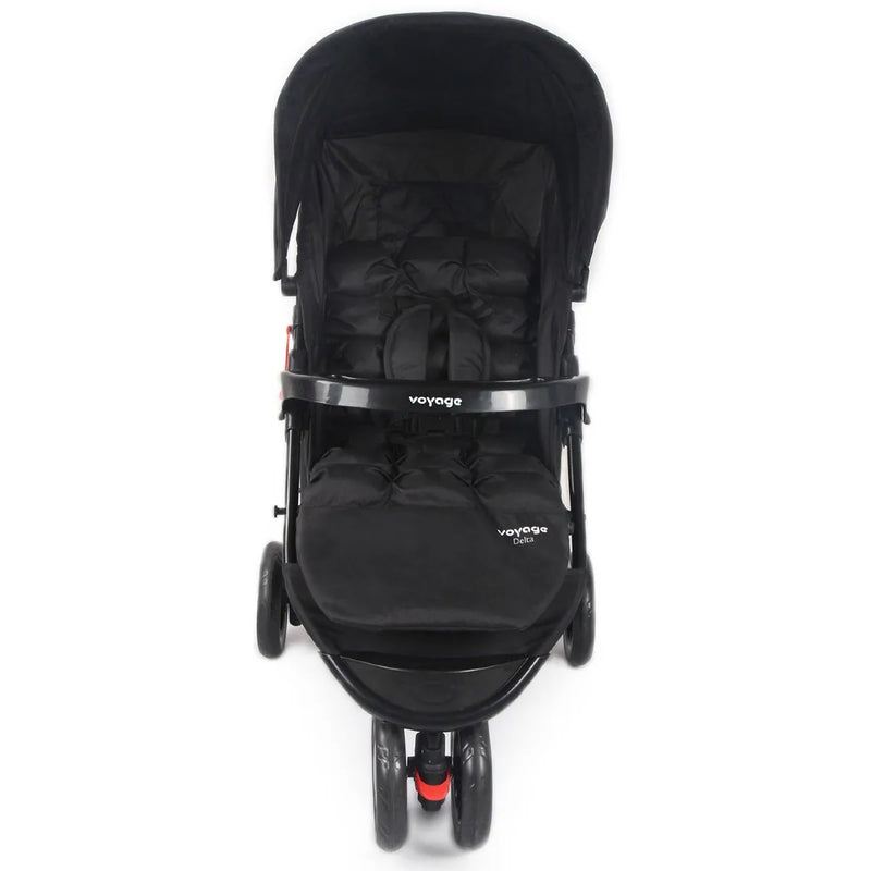 Carrinho De Passeio Para Bebê Delta (Até 15kg) Preto - Voyage