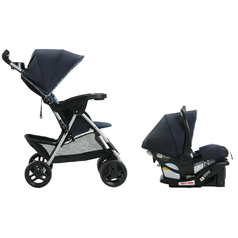 Carrinho de Passeio com Bebê Conforto Comfy Cruiser™ 2.0 Preto Graco