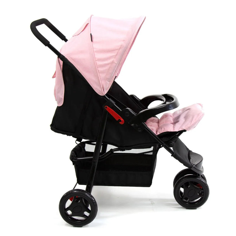 Carrinho De Passeio Para Bebê Delta (Até 15kg) Rosa - Voyage