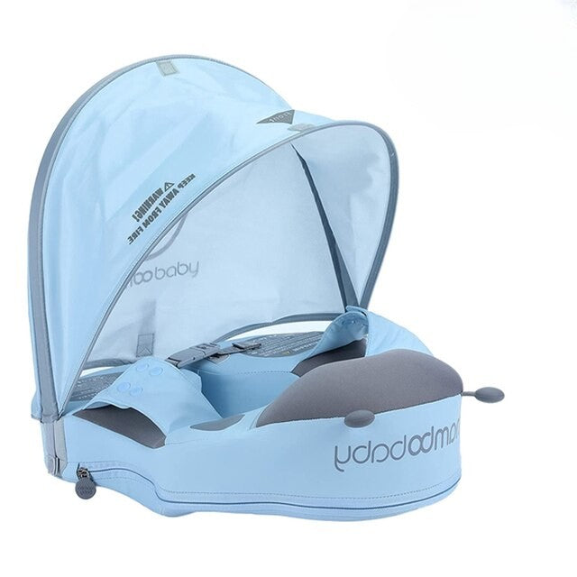 Mambobaby Baby Luxo Azul Claro Flutuador/Boia para Bebês Com Cinto de Segurança e Proteção FPU 50+ (Internacional)